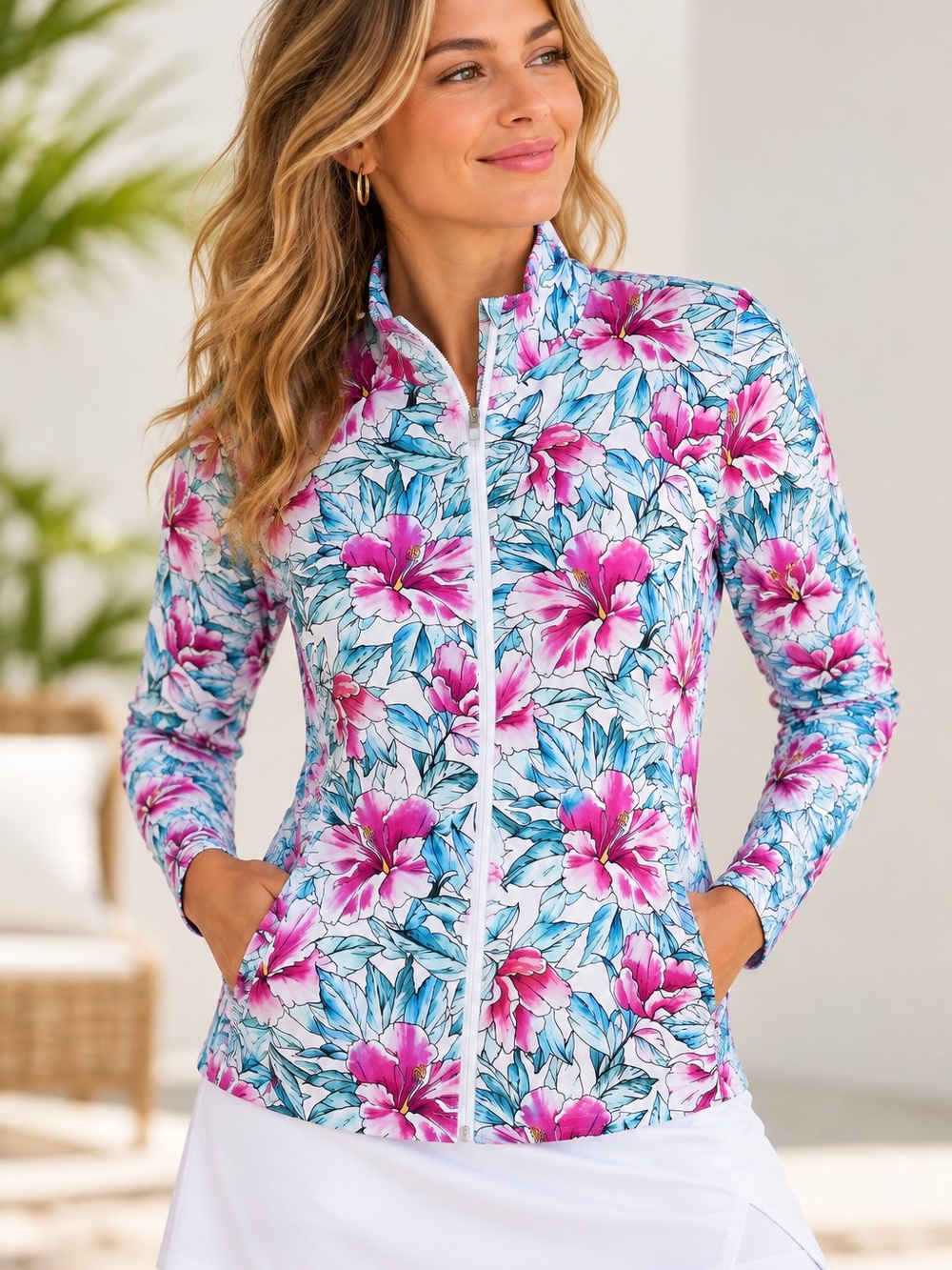 Tommy Bahama Active Everyday Full Zip Top Size M
